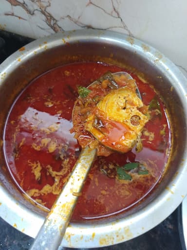Tasty Kerala Fish Curry cooked by COOX chefs cooks during occasions parties events at home