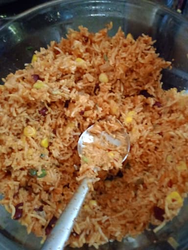 Tasty Mexican Rice cooked by COOX chefs cooks during occasions parties events at home