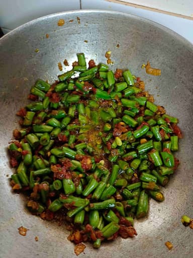 Tasty Beans ki Sabzi cooked by COOX chefs cooks during occasions parties events at home