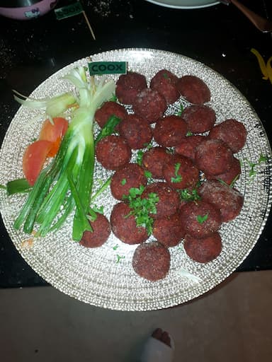 Tasty Beetroot Kebab cooked by COOX chefs cooks during occasions parties events at home