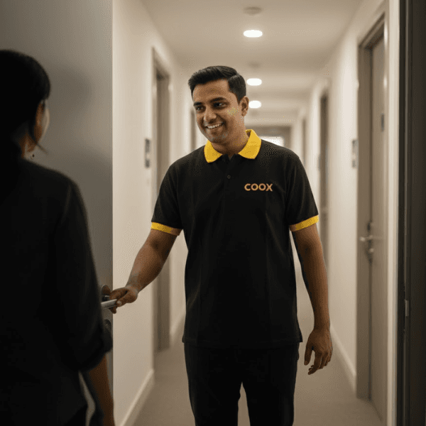 2. Waiter arrives on time