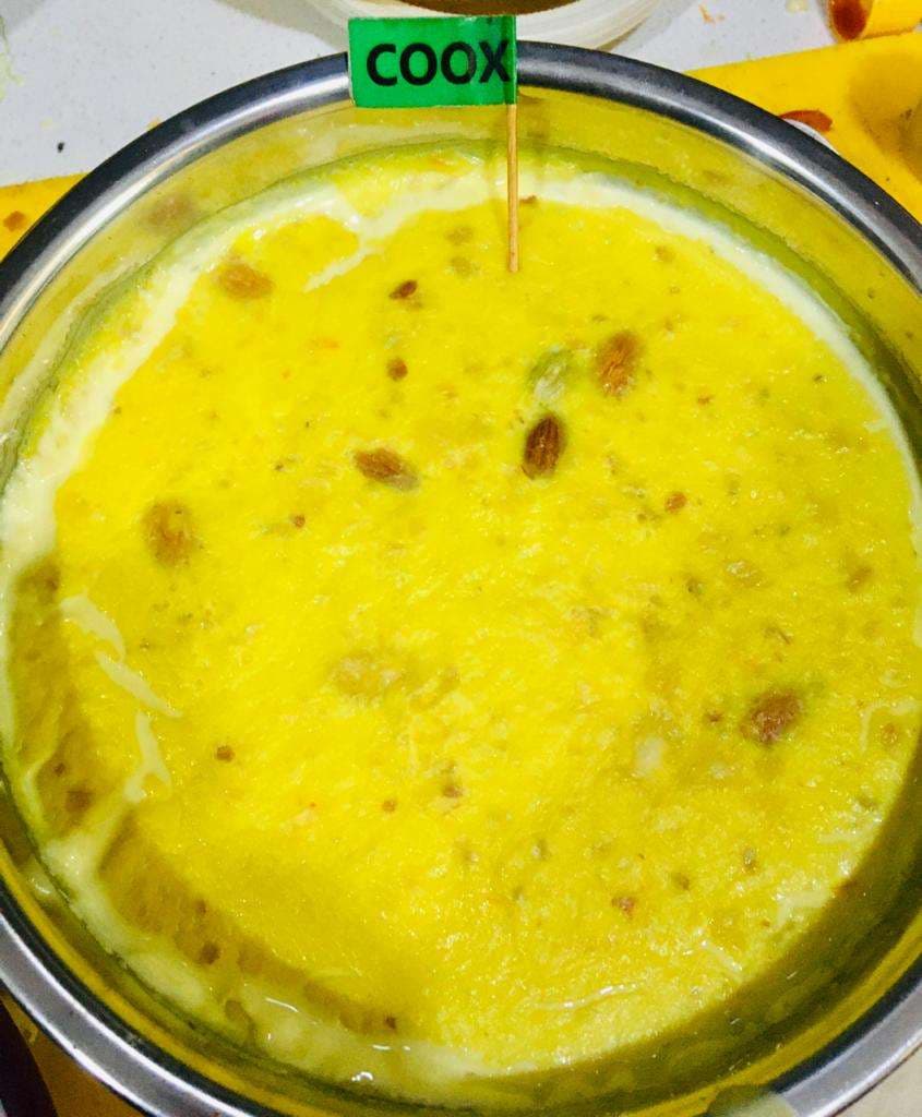 Tasty Phirni cooked by COOX chefs cooks during occasions parties events at home