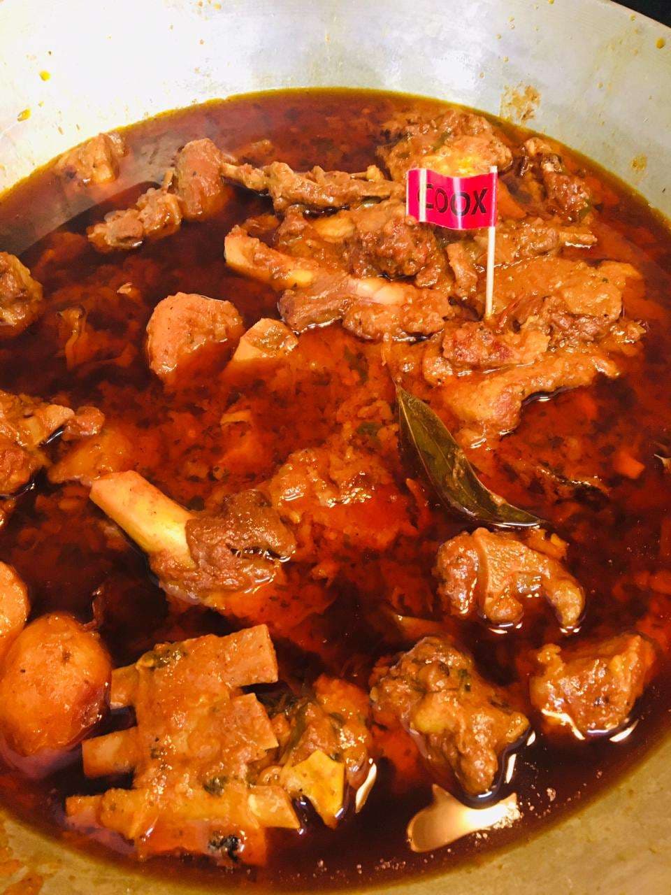 Tasty Mutton Rogan Josh cooked by COOX chefs cooks during occasions parties events at home