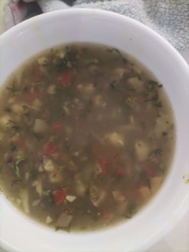 Tasty Lemon Coriander Soup cooked by COOX chefs cooks during occasions parties events at home