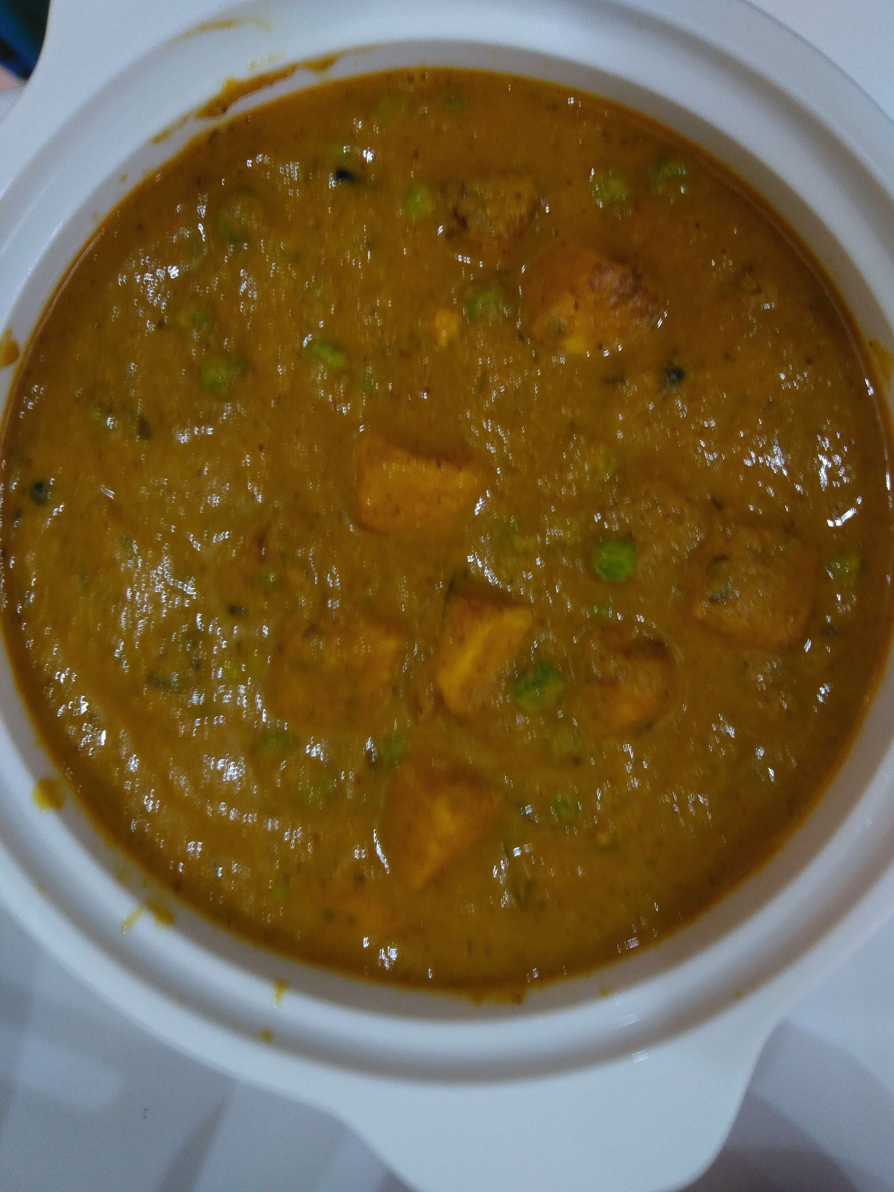 Tasty Matar Paneer cooked by COOX chefs cooks during occasions parties events at home