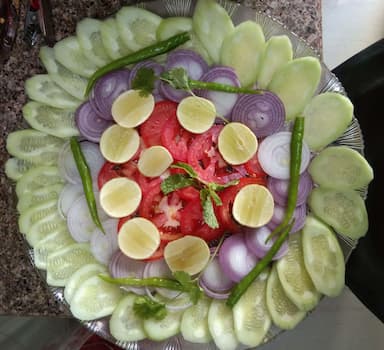 Tasty Salad, Papad cooked by COOX chefs cooks during occasions parties events at home