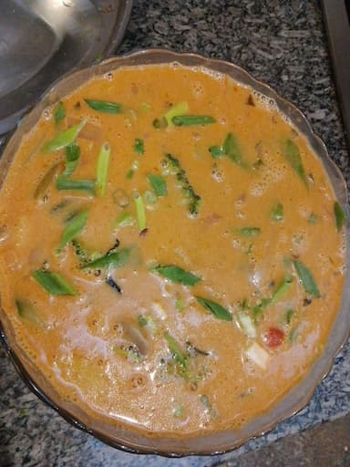 Tasty Red Thai Curry cooked by COOX chefs cooks during occasions parties events at home