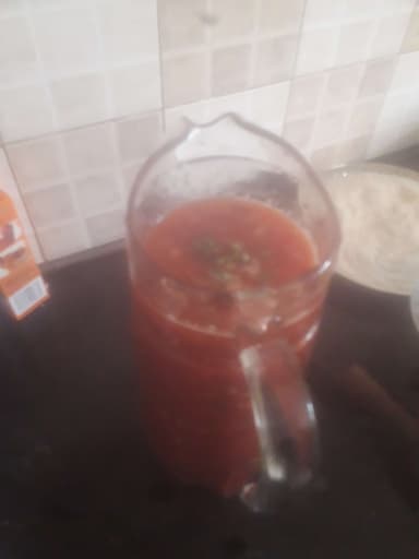 Tasty Watermelon Gazpacho cooked by COOX chefs cooks during occasions parties events at home