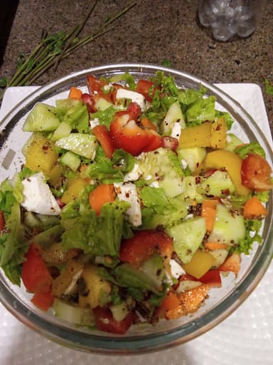 Tasty Greek Salad cooked by COOX chefs cooks during occasions parties events at home