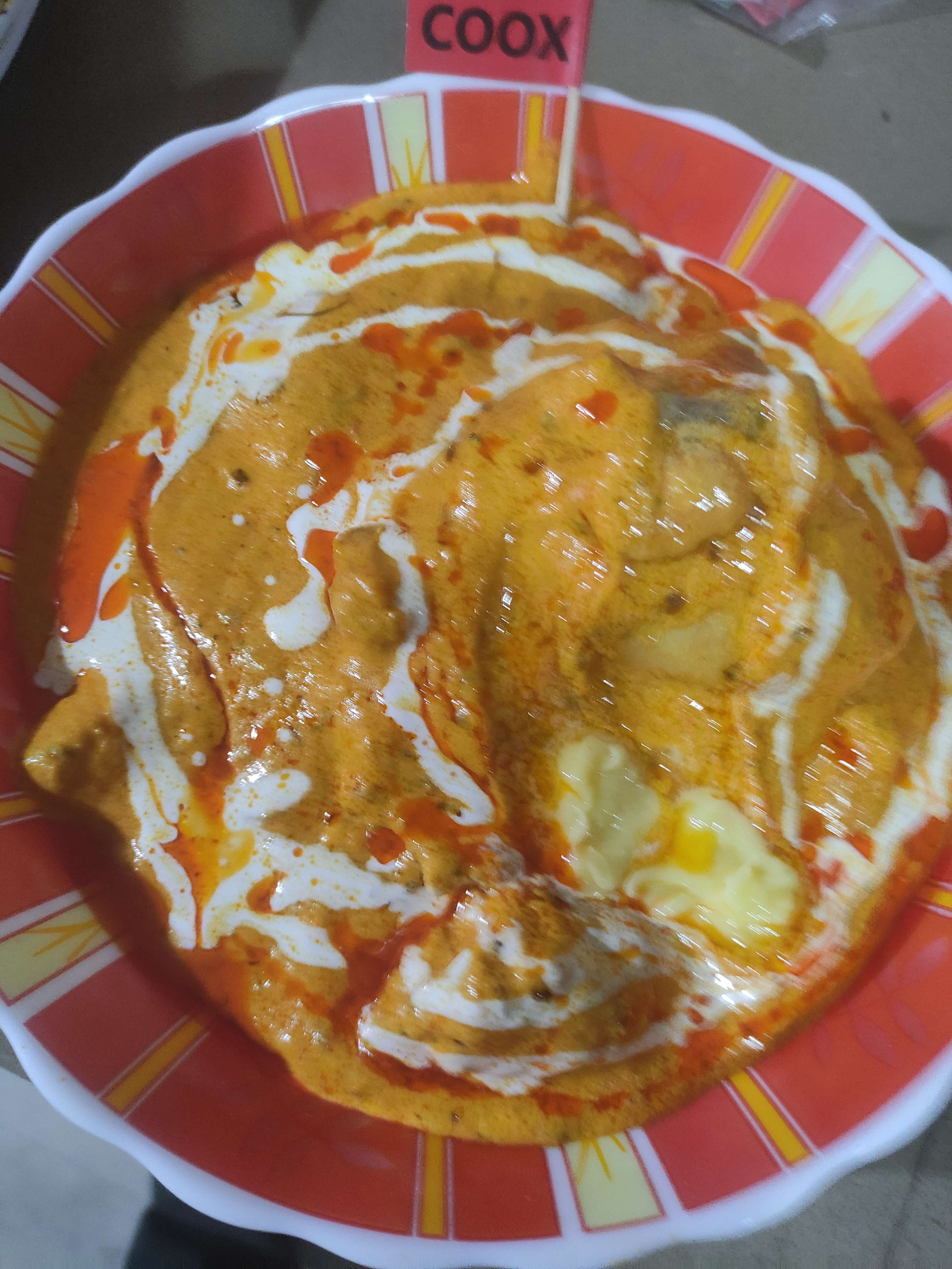 Tasty Butter Chicken cooked by COOX chefs cooks during occasions parties events at home