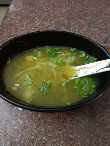 Tasty Lemon Coriander Soup cooked by COOX chefs cooks during occasions parties events at home
