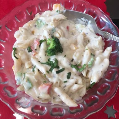 Delicious Veg Pasta in White Sauce prepared by COOX