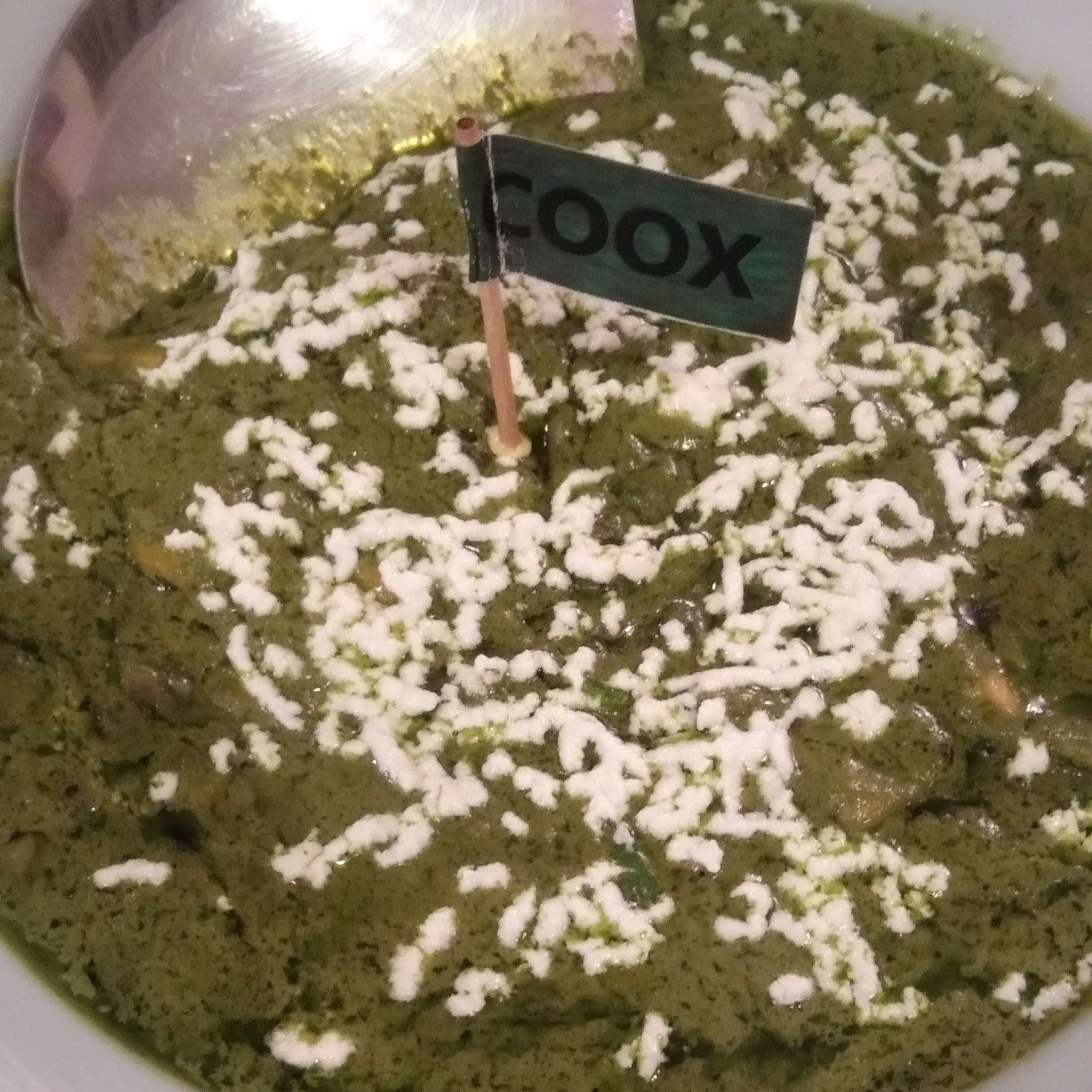Delicious Corn Palak Paneer prepared by COOX