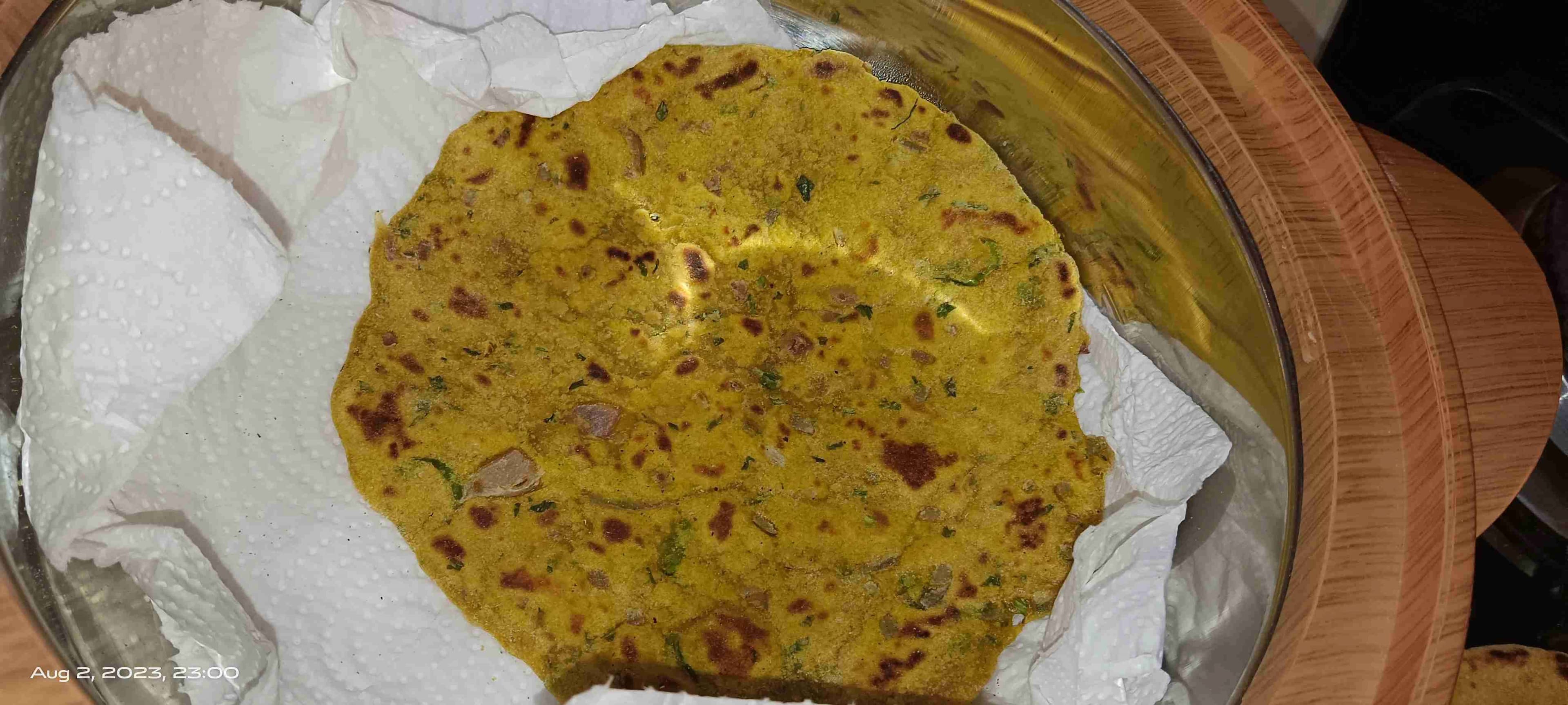 Tasty Missi Roti cooked by COOX chefs cooks during occasions parties events at home