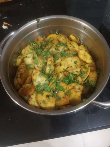 Tasty Arbi (Dry) cooked by COOX chefs cooks during occasions parties events at home