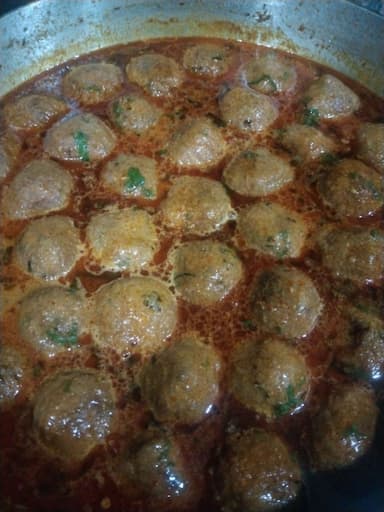 Tasty Arbi Kofta cooked by COOX chefs cooks during occasions parties events at home