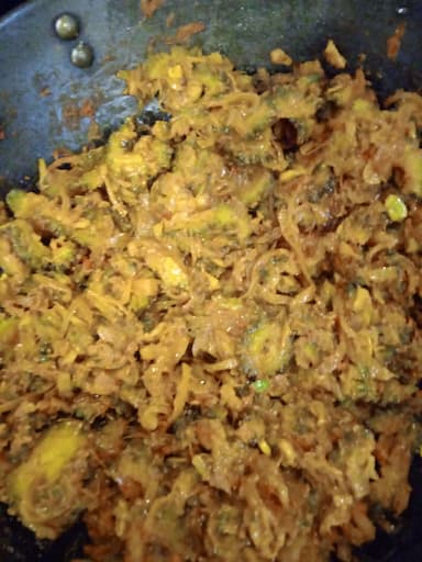 Tasty Karele ki Sabzi cooked by COOX chefs cooks during occasions parties events at home
