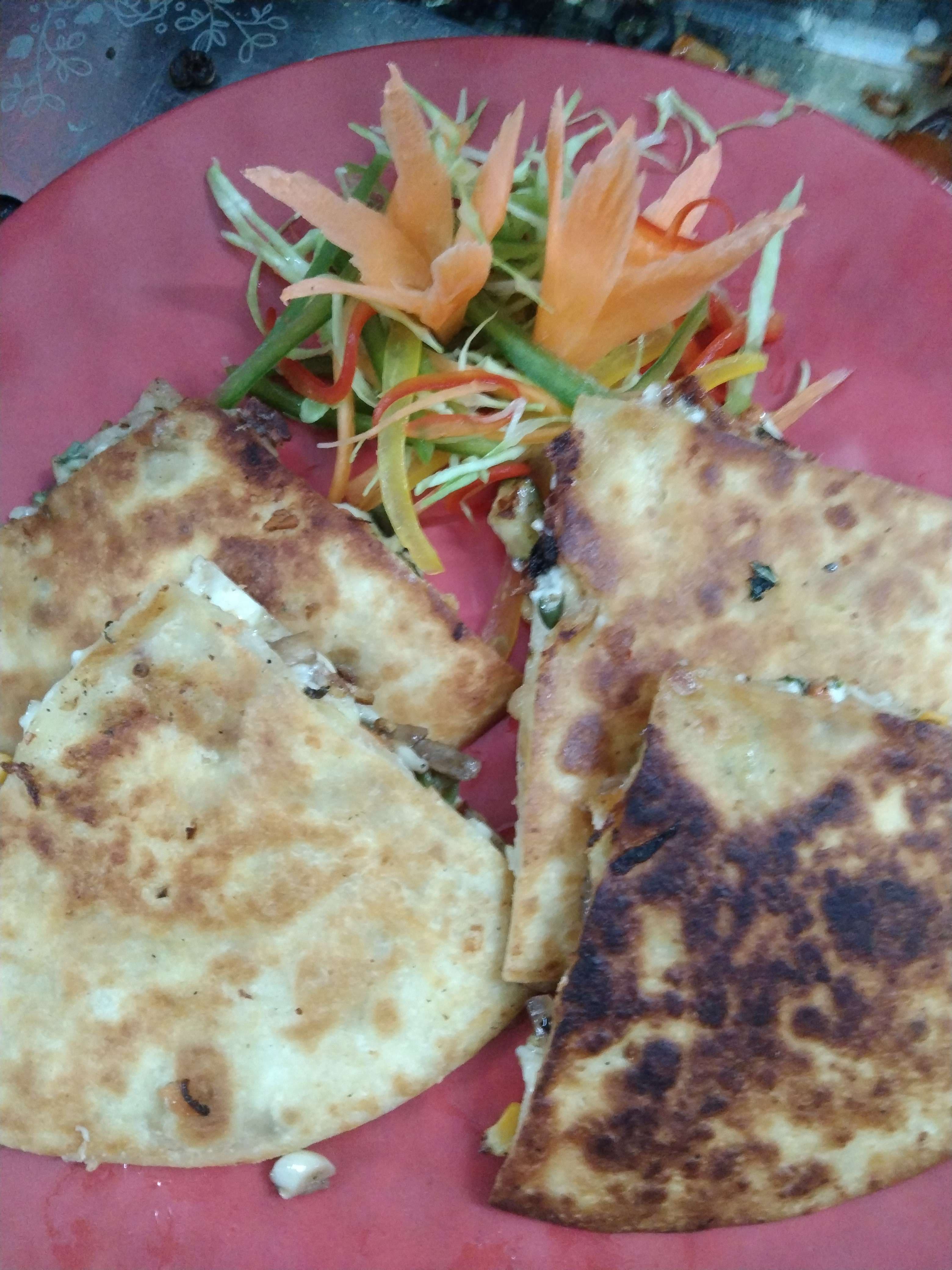 Tasty Veg Quesadillas cooked by COOX chefs cooks during occasions parties events at home