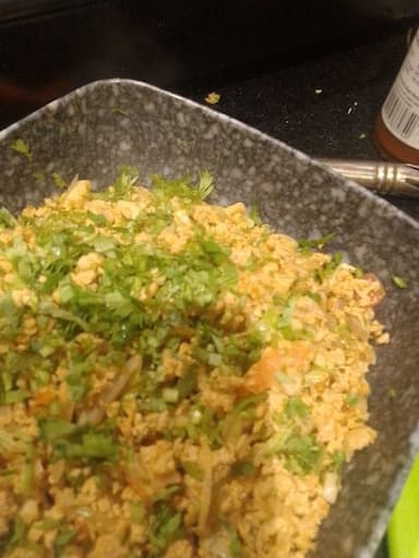 Tasty Egg Bhurji cooked by COOX chefs cooks during occasions parties events at home