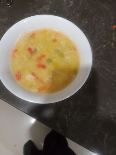Tasty Chicken Sweet Corn Soup cooked by COOX chefs cooks during occasions parties events at home