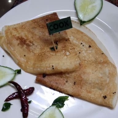 Tasty Rava Masala Dosa cooked by COOX chefs cooks during occasions parties events at home
