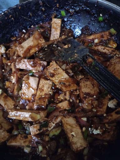 Tasty Tofu in Black Bean Sauce cooked by COOX chefs cooks during occasions parties events at home