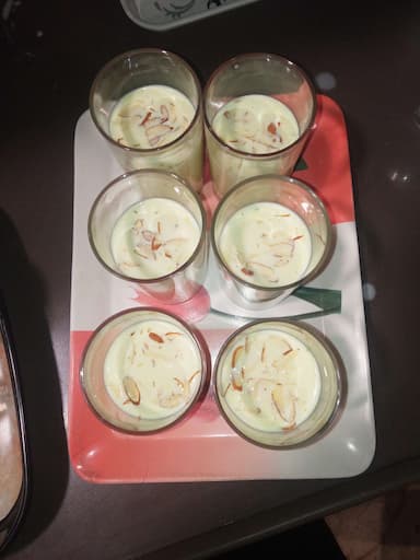 Tasty Thandai cooked by COOX chefs cooks during occasions parties events at home