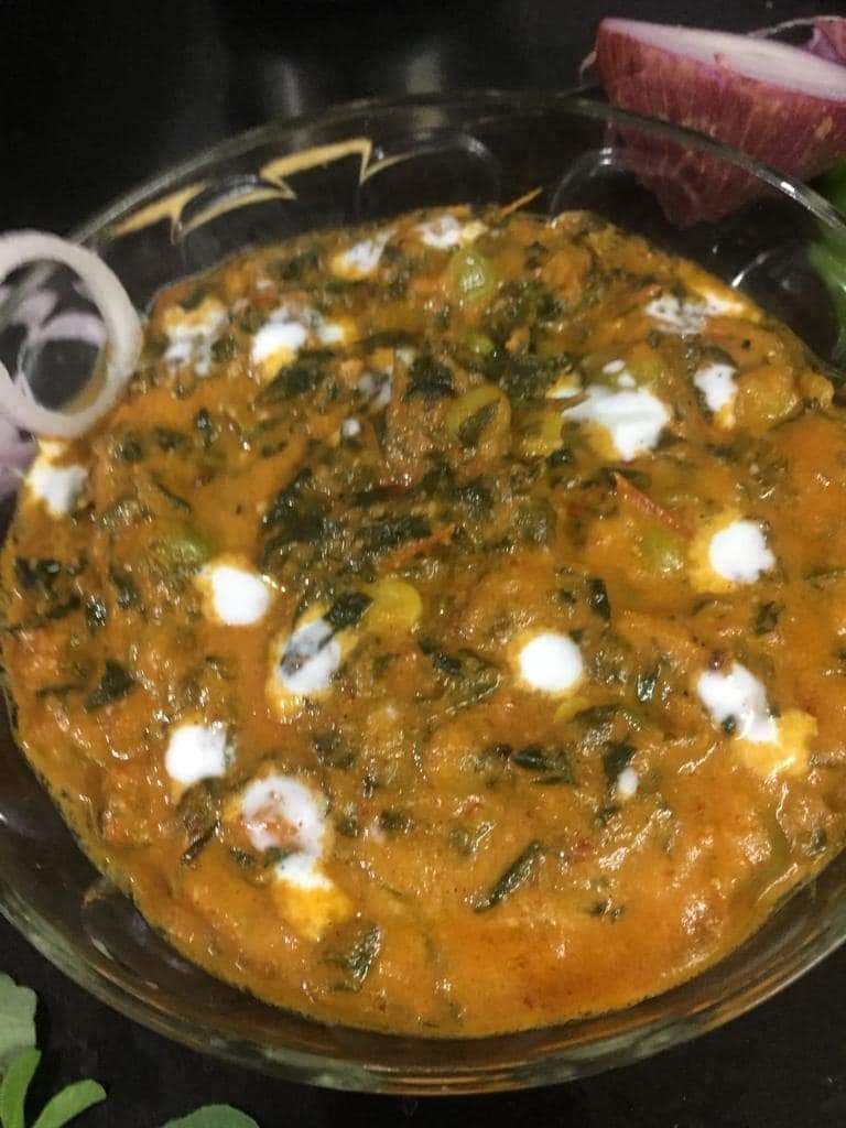 Tasty Methi Matar Malai cooked by COOX chefs cooks during occasions parties events at home