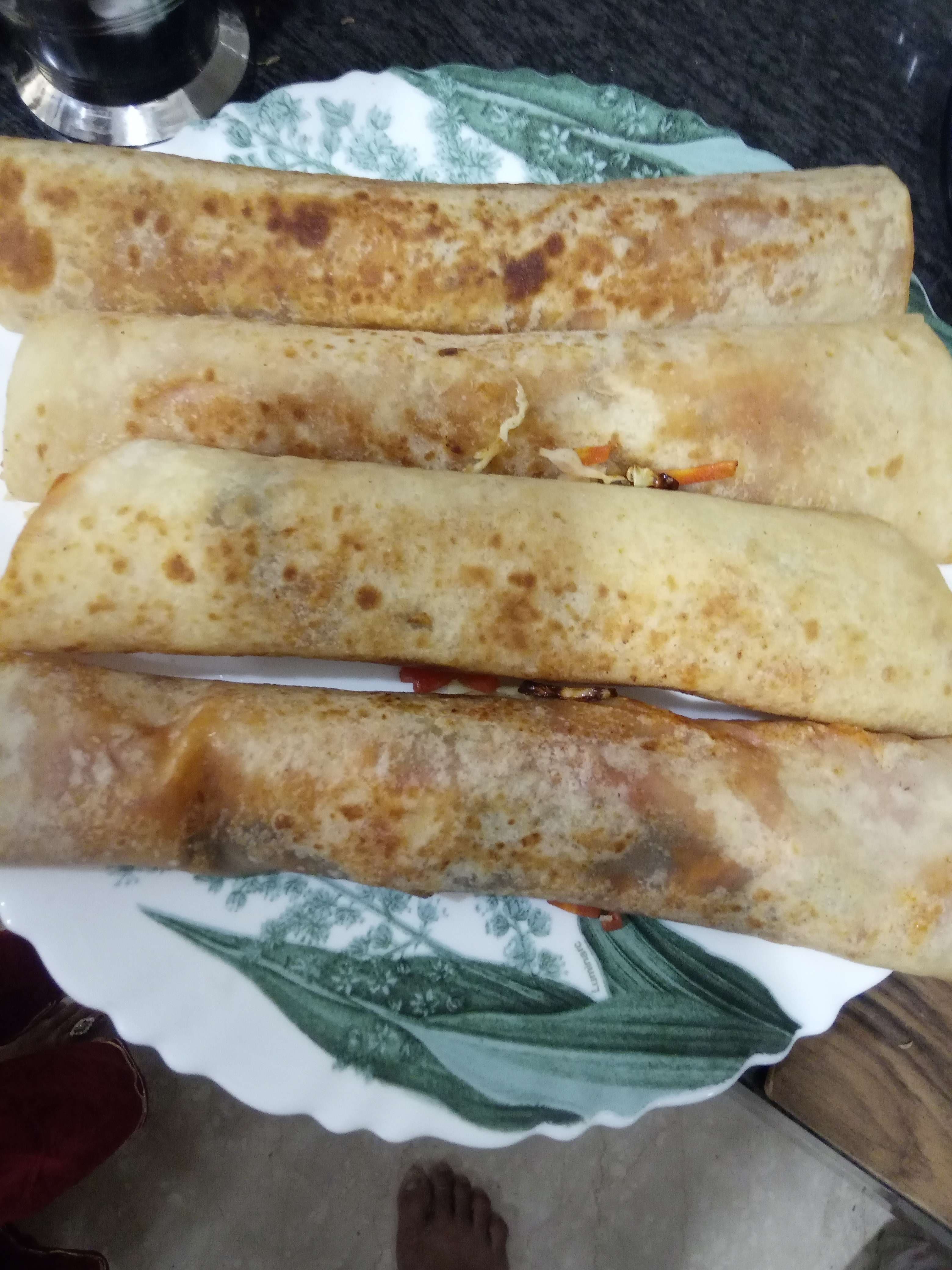 Tasty Veg Kathi Rolls cooked by COOX chefs cooks during occasions parties events at home