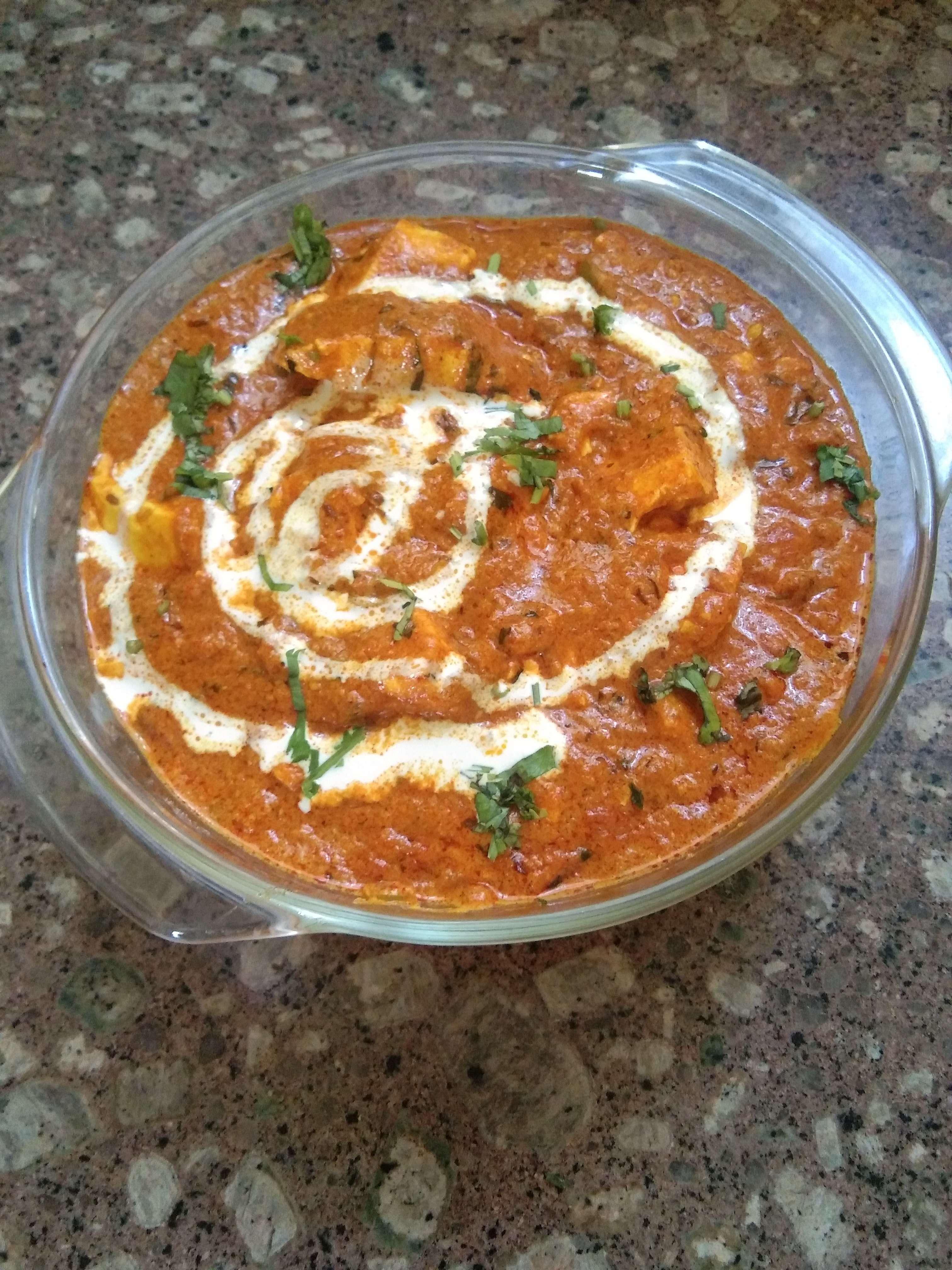 Tasty Paneer Lababdar cooked by COOX chefs cooks during occasions parties events at home