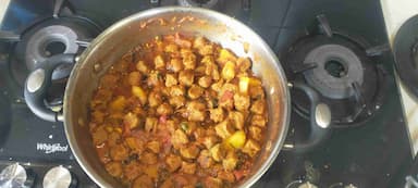 Tasty Aloo Soyabean cooked by COOX chefs cooks during occasions parties events at home