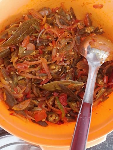 Tasty Bhindi cooked by COOX chefs cooks during occasions parties events at home