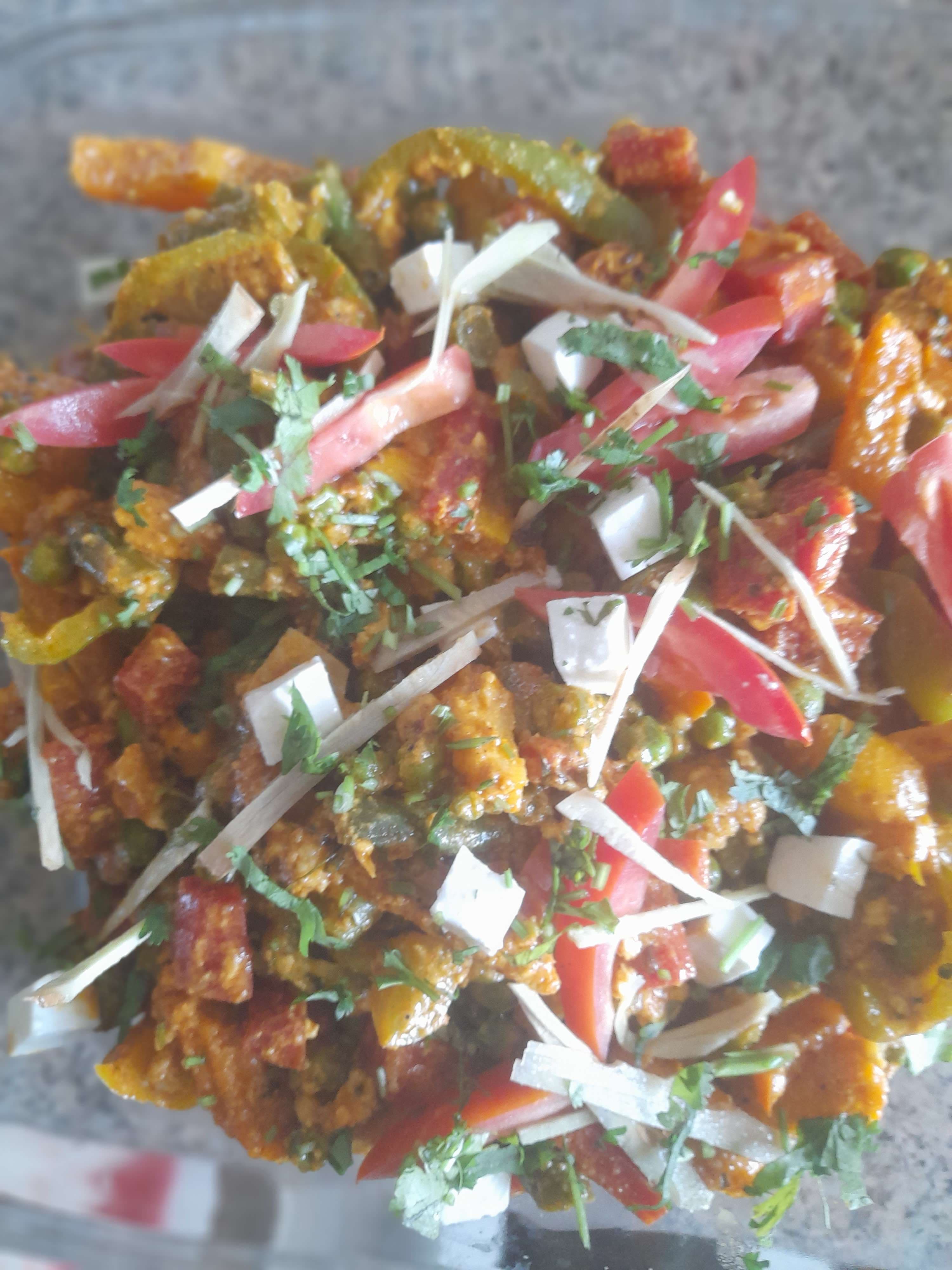 Tasty Veg Jalfrezi cooked by COOX chefs cooks during occasions parties events at home