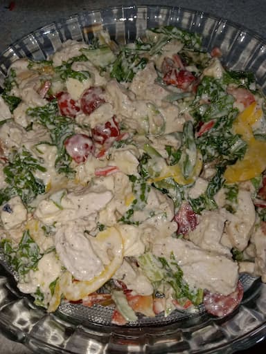 Tasty Chicken Cheese Salad cooked by COOX chefs cooks during occasions parties events at home