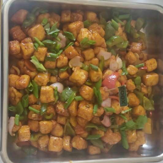 Delicious Chilly Paneer prepared by COOX