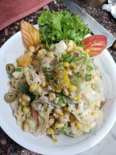 Tasty American Corn Salad cooked by COOX chefs cooks during occasions parties events at home