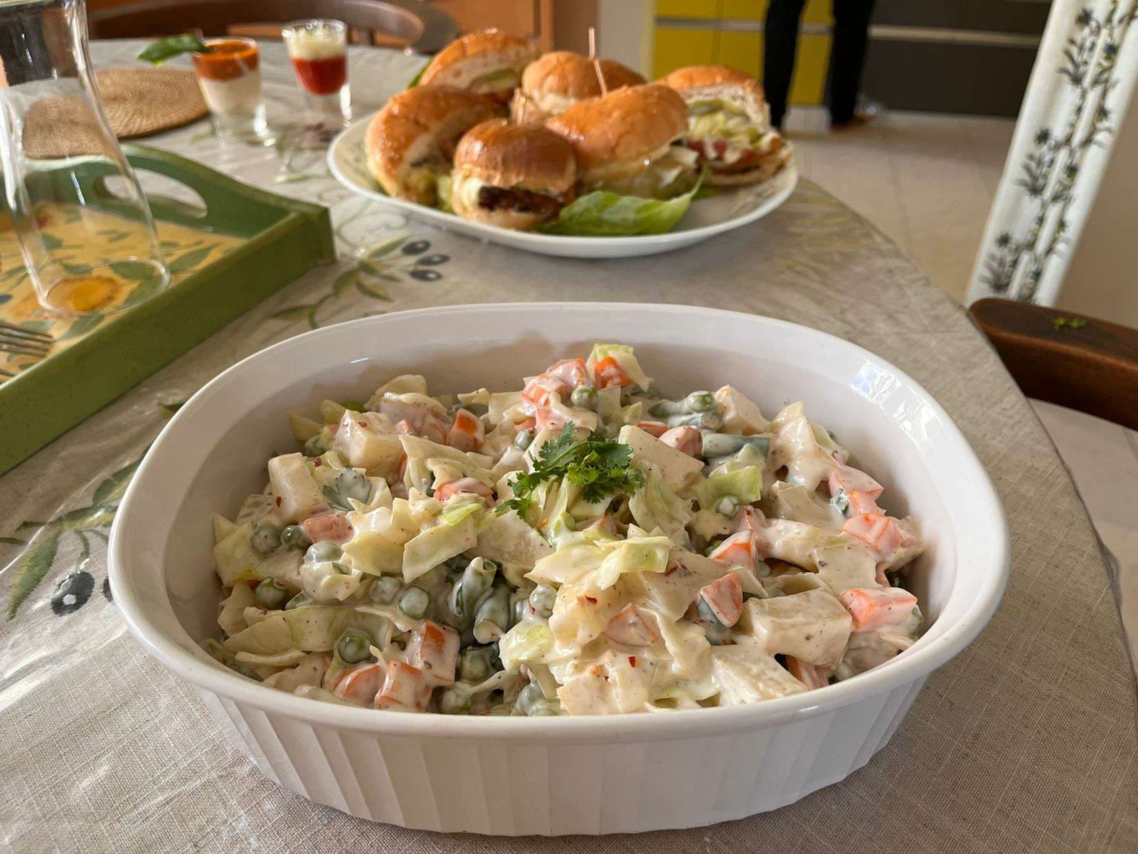 Tasty Russian Salad cooked by COOX chefs cooks during occasions parties events at home