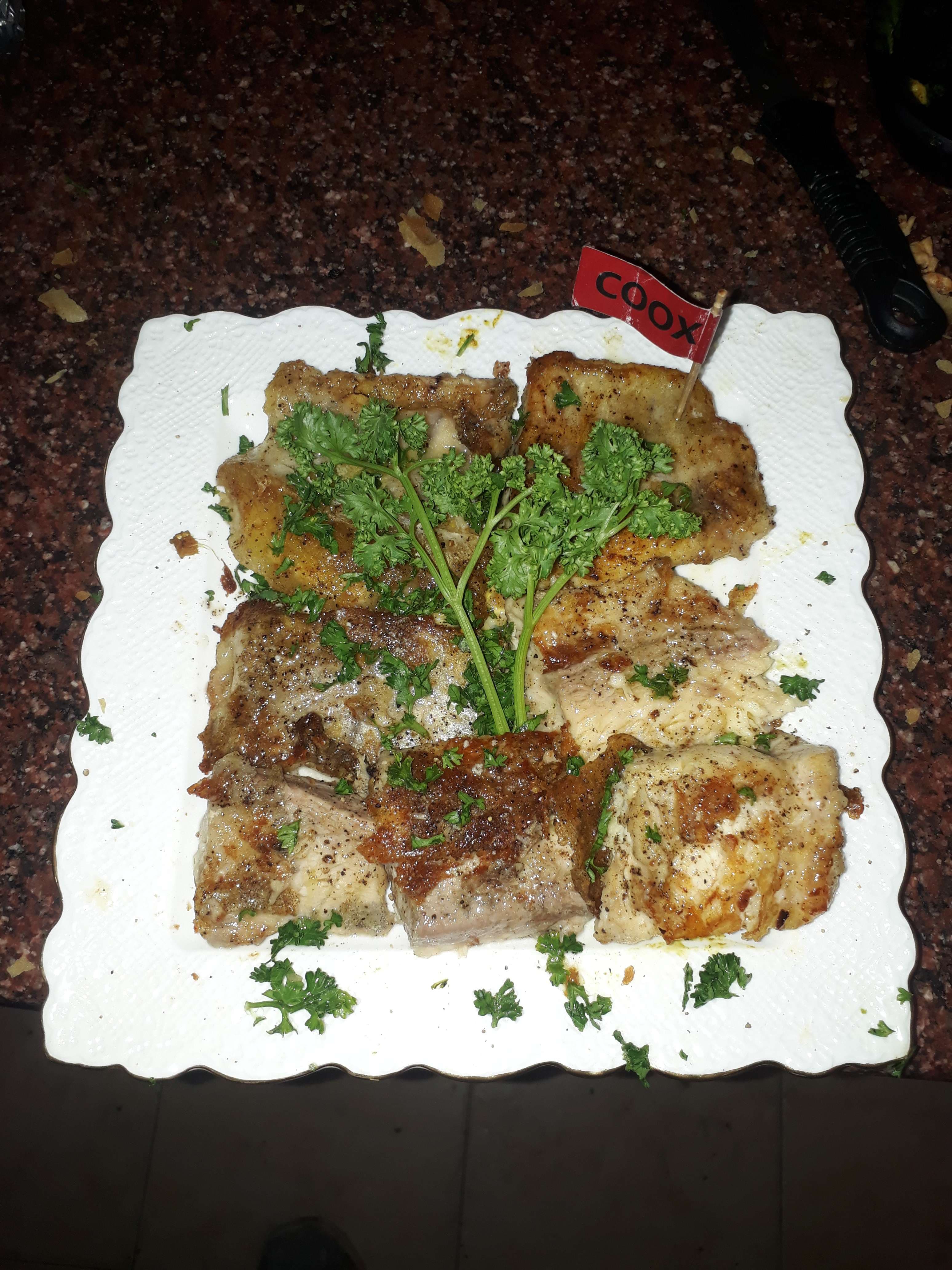 Tasty dish cooked by COOX chefs cooks during occasions parties events at home