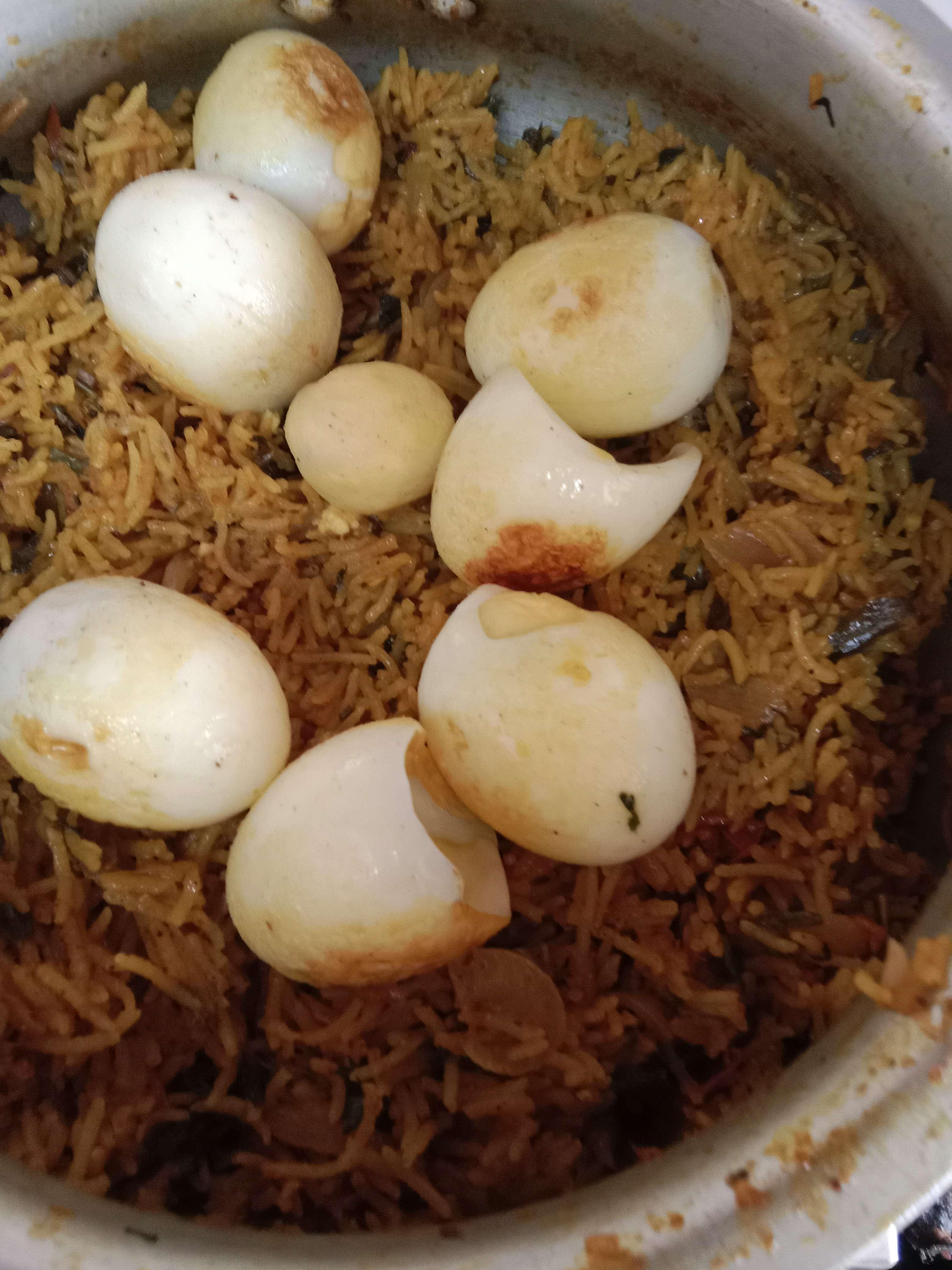 Delicious Egg Biryani prepared by COOX