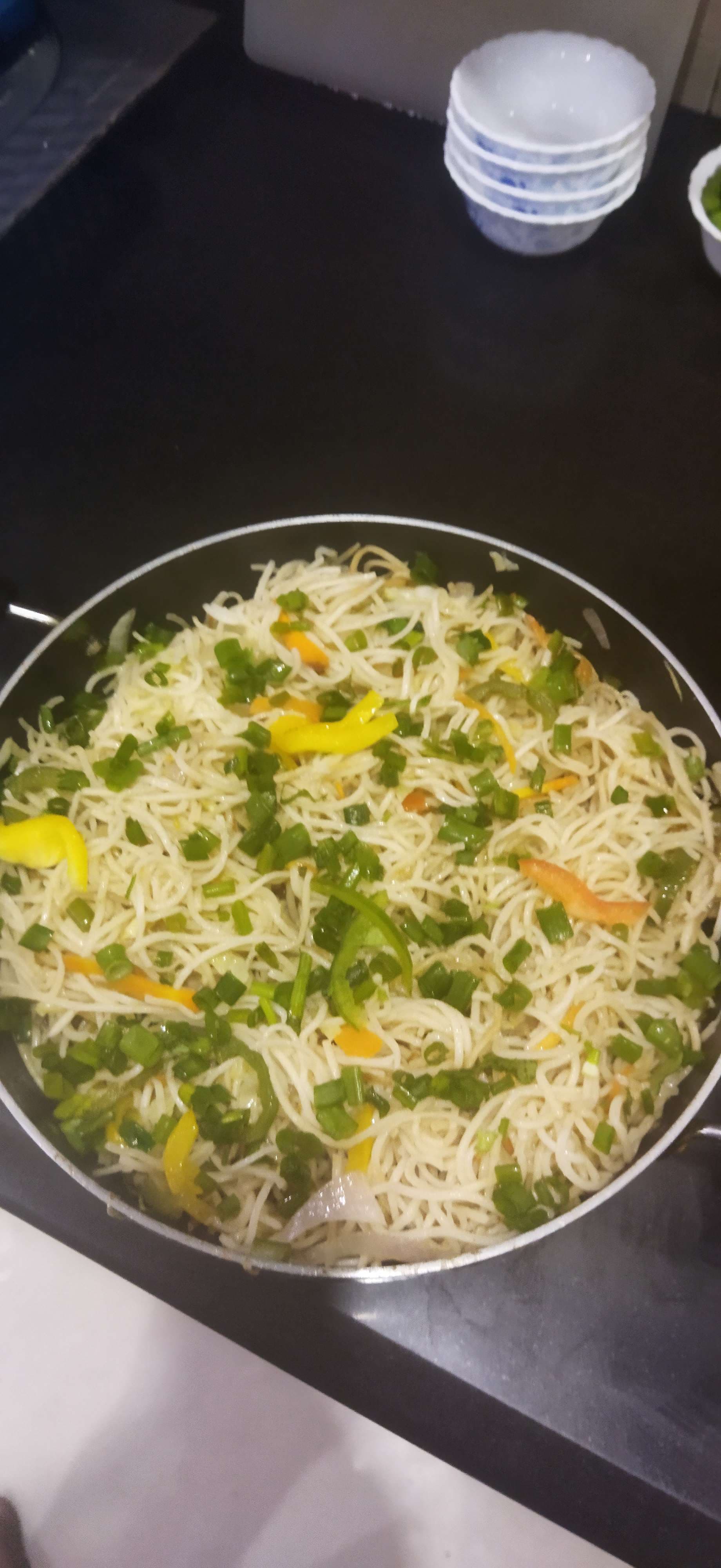 Tasty Veg Hakka Noodles cooked by COOX chefs cooks during occasions parties events at home
