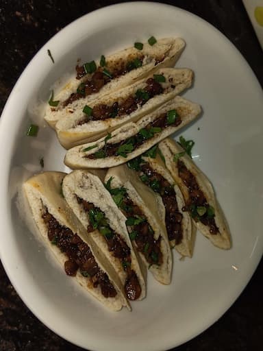 Tasty Spicy Mushroom Bao cooked by COOX chefs cooks during occasions parties events at home