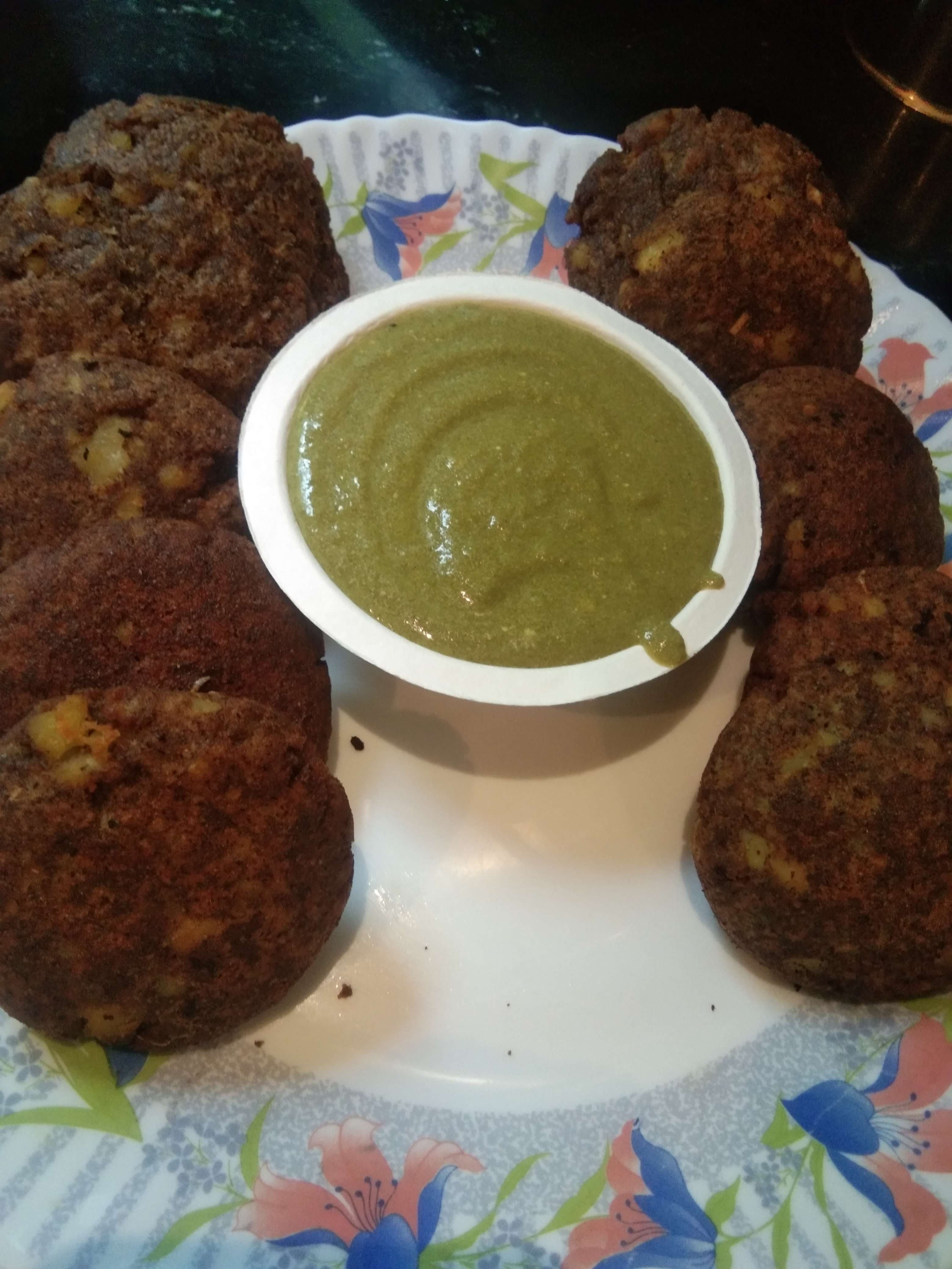 Tasty Arbi Tikki cooked by COOX chefs cooks during occasions parties events at home