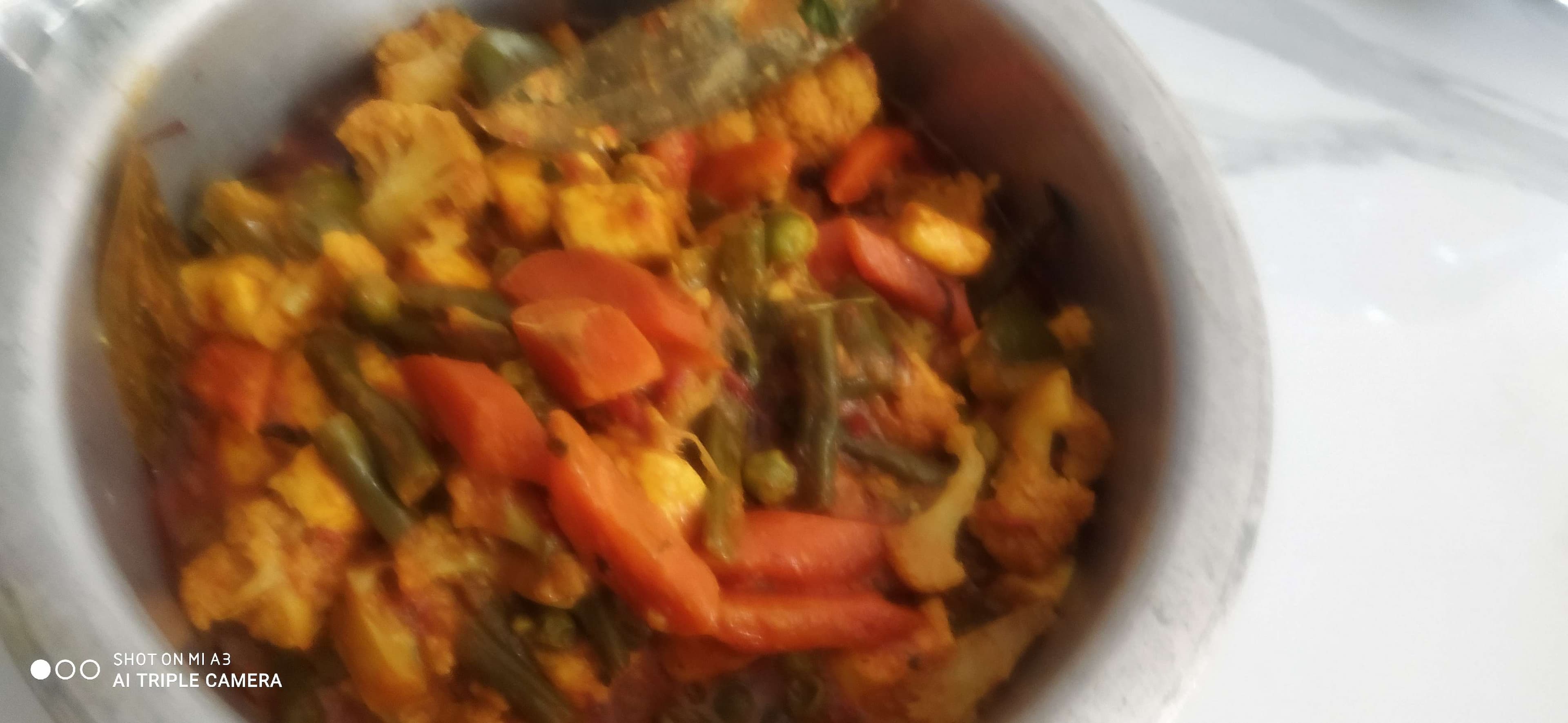 Tasty Mix Veg cooked by COOX chefs cooks during occasions parties events at home