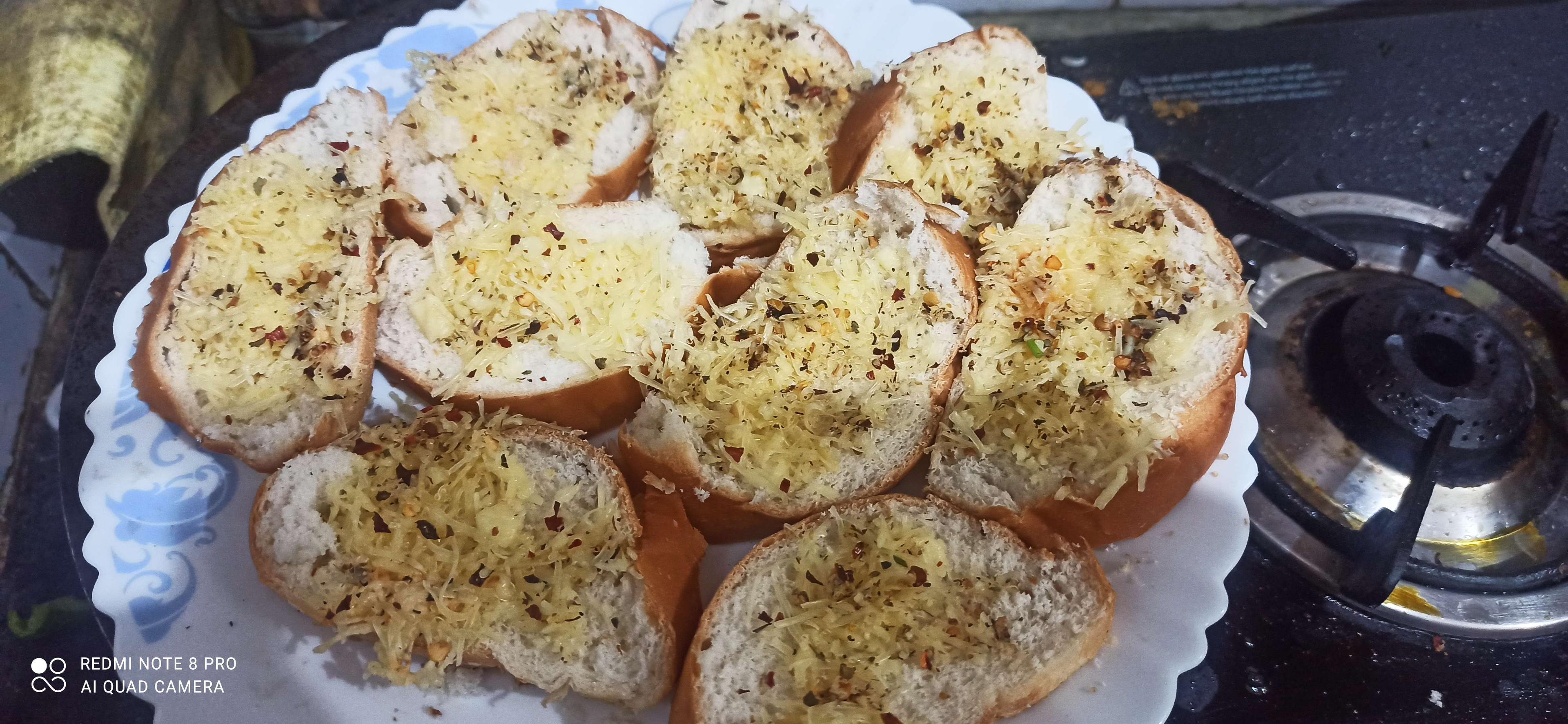 Tasty Garlic Bread with Cheese cooked by COOX chefs cooks during occasions parties events at home