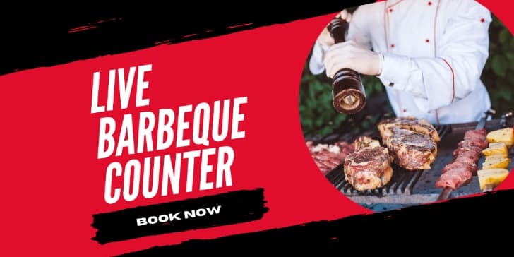 Live Barbecue Counter Cooks and Chefs