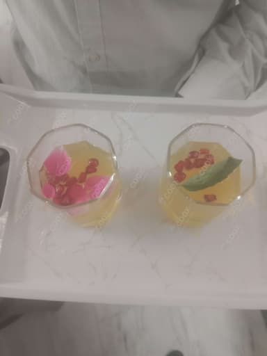 Delicious Rose Wine Cocktail prepared by COOX