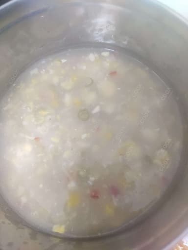 Delicious Chicken Sweet Corn Soup prepared by COOX
