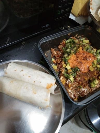 Delicious Veg Burritos prepared by COOX