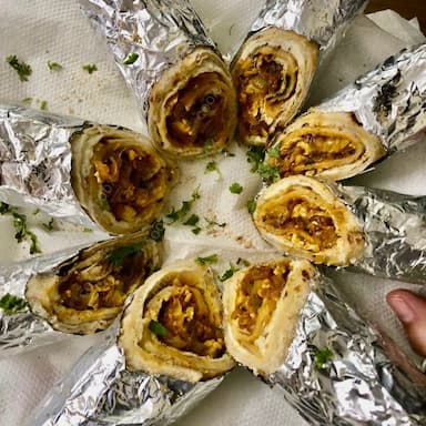 Delicious Mix Veg Kathi Rolls prepared by COOX