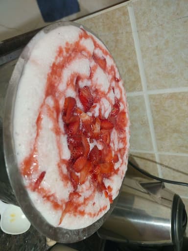Delicious Strawberry Milkshake prepared by COOX